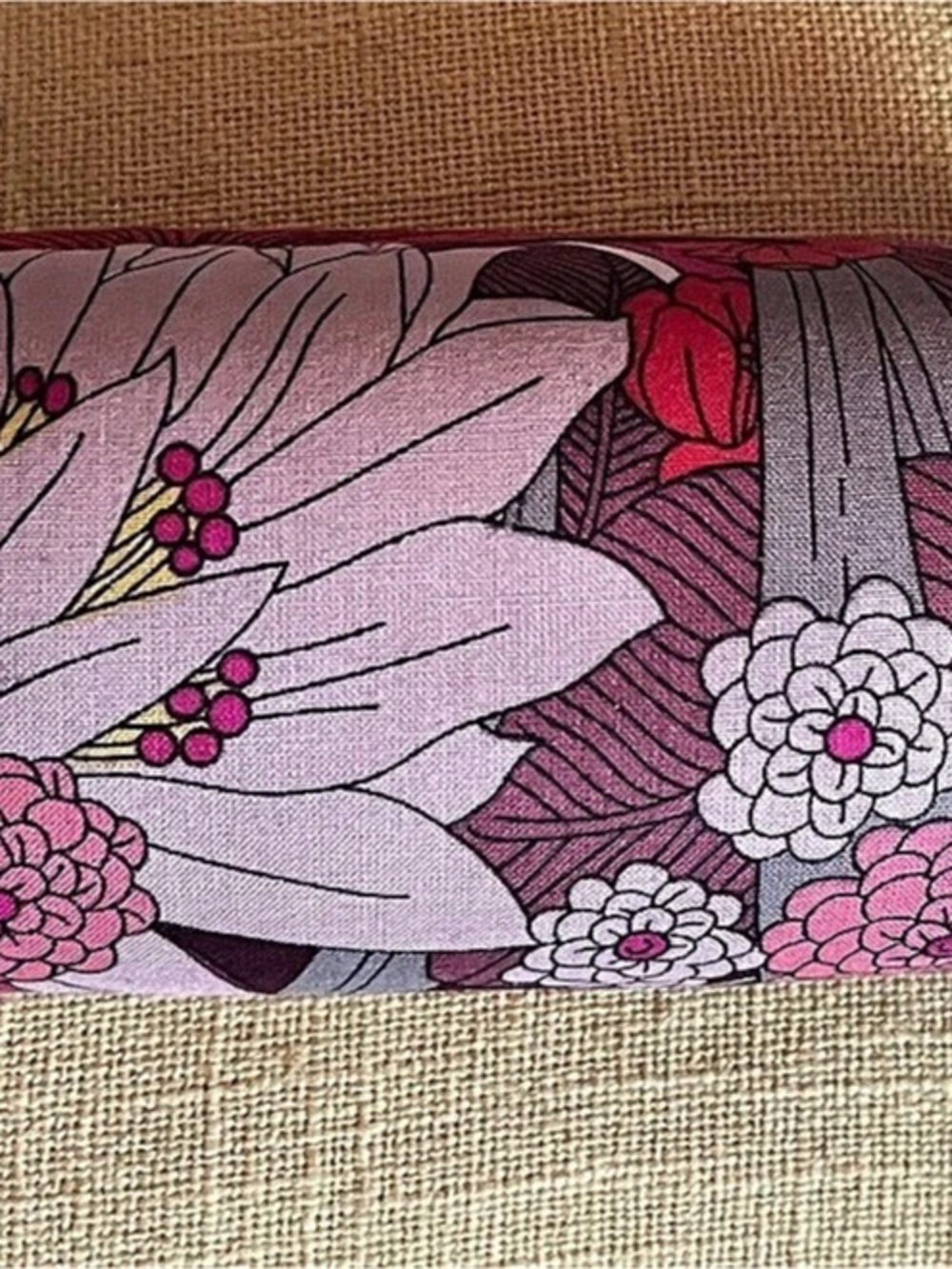 Vera Bradley Floral Cosmetic Case in Pink & Purple